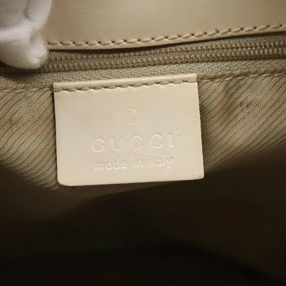 GUCCI GG Canvas Tote Bag Light Blue Gold 002 1099 Auth 130091 - Picture 13 of 16